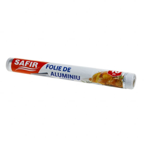 Hartie de copt/folie de aluminiu/folie alimentara - SAFIR FOLIE ALUMINIU 10M