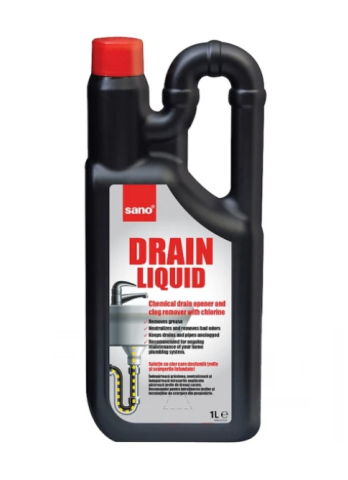 Produse pentru curatenie - SANO DRAIN SOLUTIE DESFUNDAT TEVI 1L