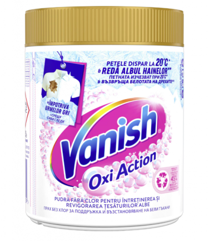 Solutii curatat pete - VANISH PETE PUDRA 470G WHITE OXI ACTION