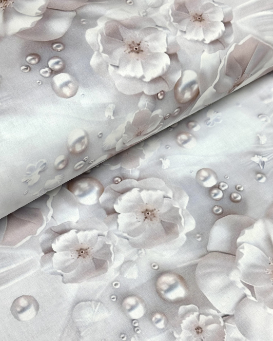 Cearceaf de pat fără elastic, diverse dimensiuni,  bumbac ranforce 100%, Perla [3]