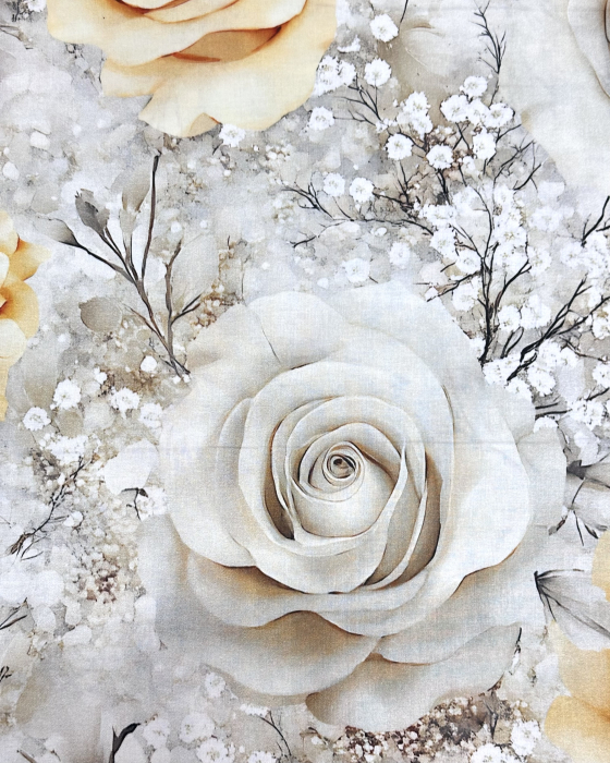 Cearceaf de pilotă, diverse dimensiuni, bumbac ranforce 100%, Rosalinda [2]