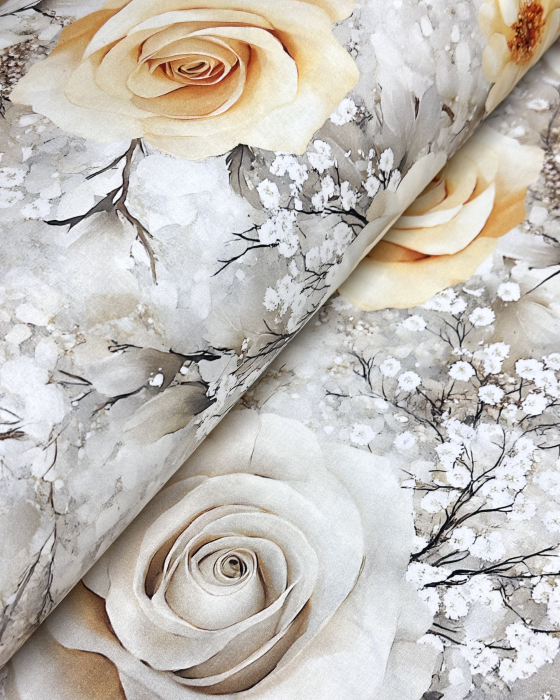 Cearceaf de pilotă, diverse dimensiuni, bumbac ranforce 100%, Rosalinda [3]