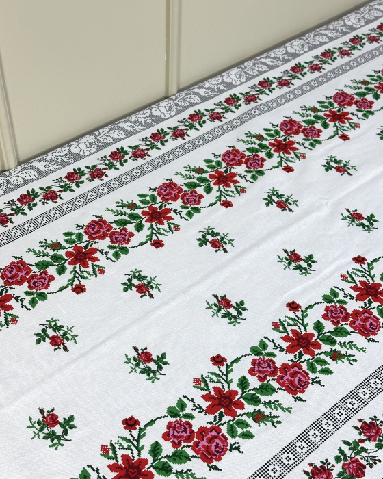 Față de masă cu model tradițional, din bumbac - Model Dafina [2]