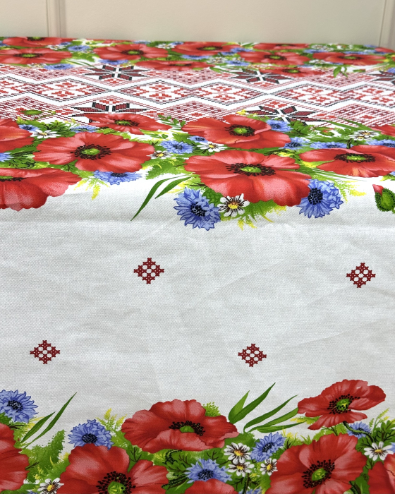 Față de masă cu model tradițional - Maci 2 [3]