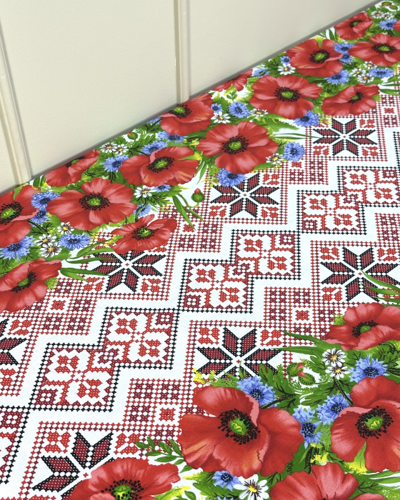 Față de masă cu model tradițional - Maci 2 [2]