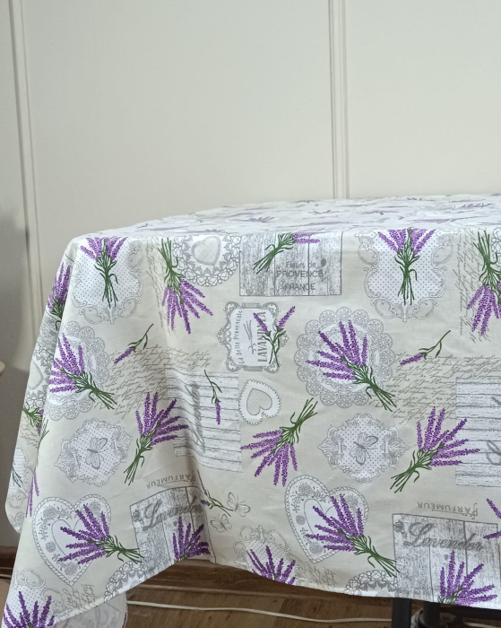 Față de masă din bumbac 100%, Lavandă [2]