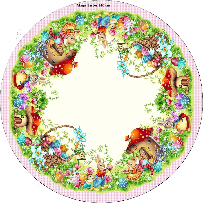 Față de masă din bumbac tip goblen,  Ciupercuță [2]