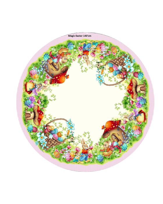 Față de masă din bumbac tip goblen,  Ciupercuță [3]