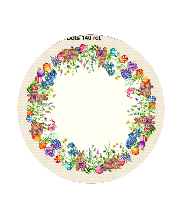 Față de masă din bumbac tip goblen,  Easter Dots [2]
