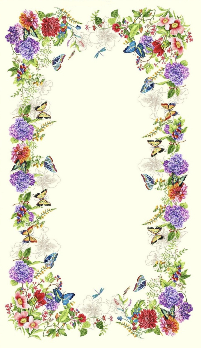 Față de masă din bumbac tip goblen, Fluturi si Libelule [4]