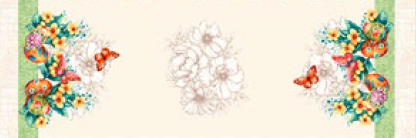 Față de masă din bumbac tip goblen,  Ouă de Paște [3]