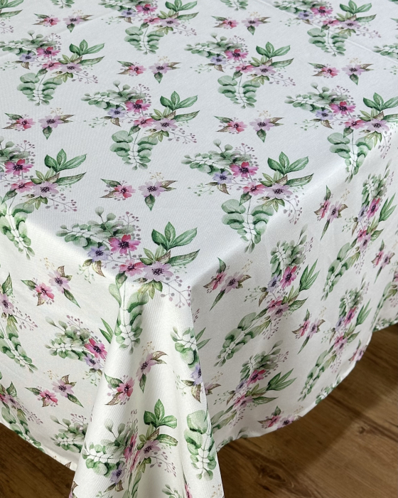 Față de masă impermeabilă, 100% bumbac - Buchet Anemone [3]