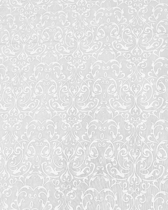 Față de masă impermeabilă, 100% bumbac - Design Alb Baroc [2]
