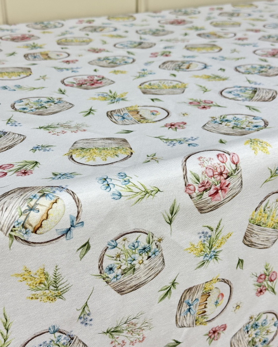 Față de masă impermeabilă, 100% bumbac -  Petrecerea Iepurașilor [3]