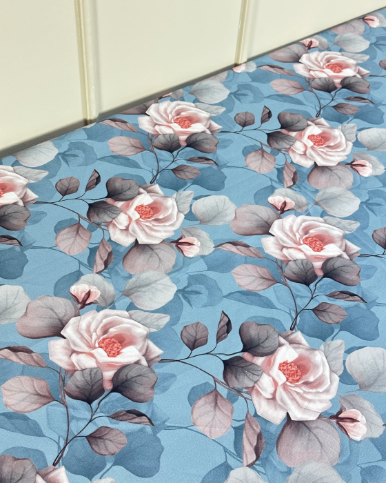 Față de masă impermeabilă, 100% bumbac - Trandafiri [2]