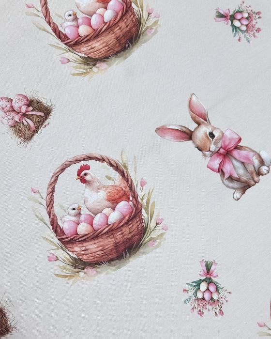 Față de masă impermeabilă cu model de Paște - Cloșca cu pui [2]