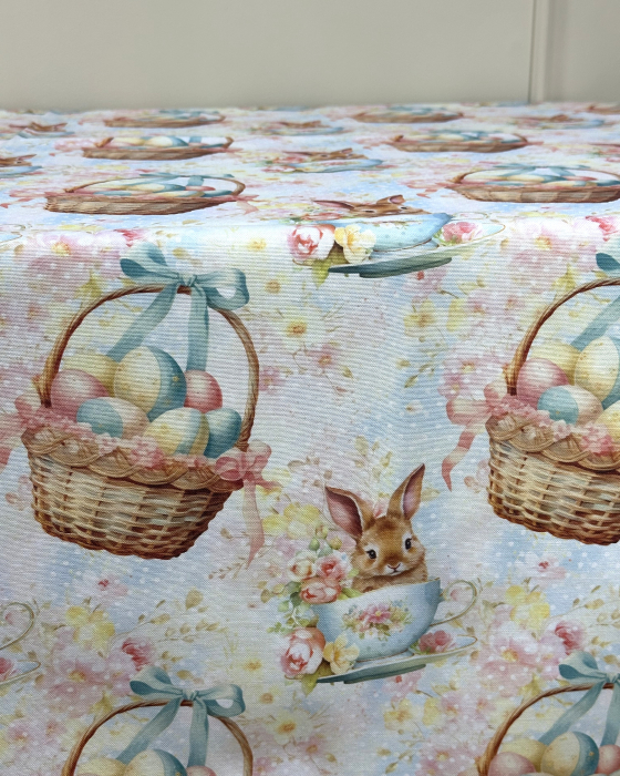 Față de masă impermeabilă cu model de Paște - Paște Pastel [2]