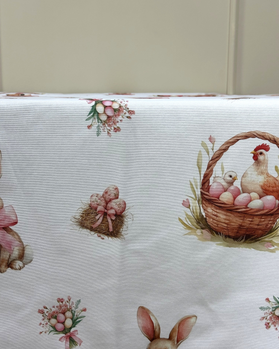 Față de masă impermeabilă cu model de Paște - Cloșca cu pui [2]