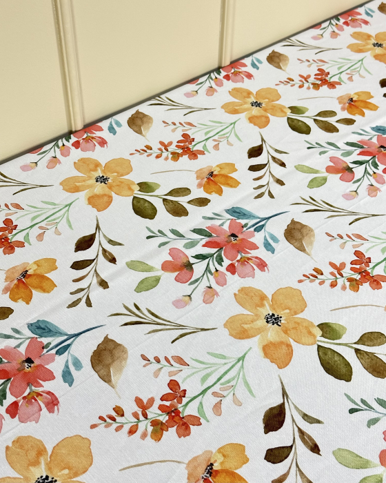 Față de masă impermeabilă- Flori Pictate [2]