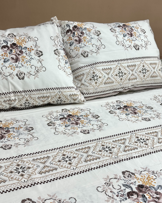 Față de pernă din bumbac ranforce 100%|diverse dimensiuni| Traditional cu flori [2]