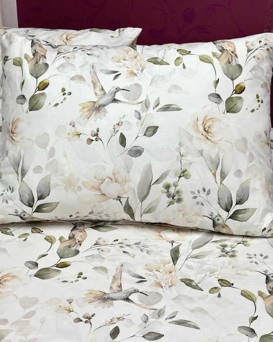 Față de pernă din bumbac ranforce– diverse dimensiuni, Darielle crem [2]