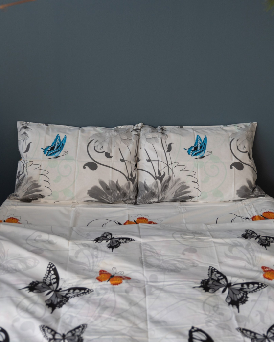 Față de pernă din bumbac ranforce– diverse dimensiuni, Fluturi [2]