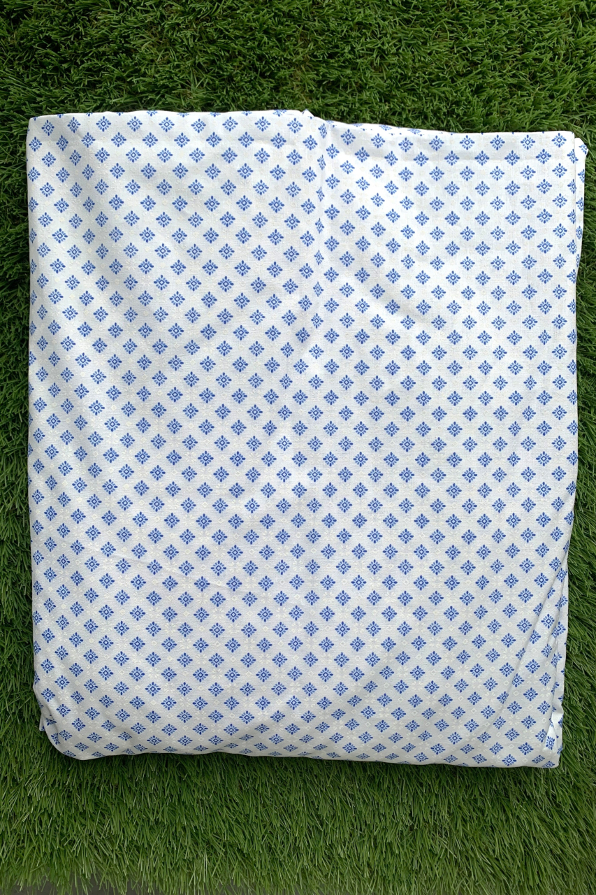 Husă de pat cu elastic din bumbac - Dr. House bleu [1]