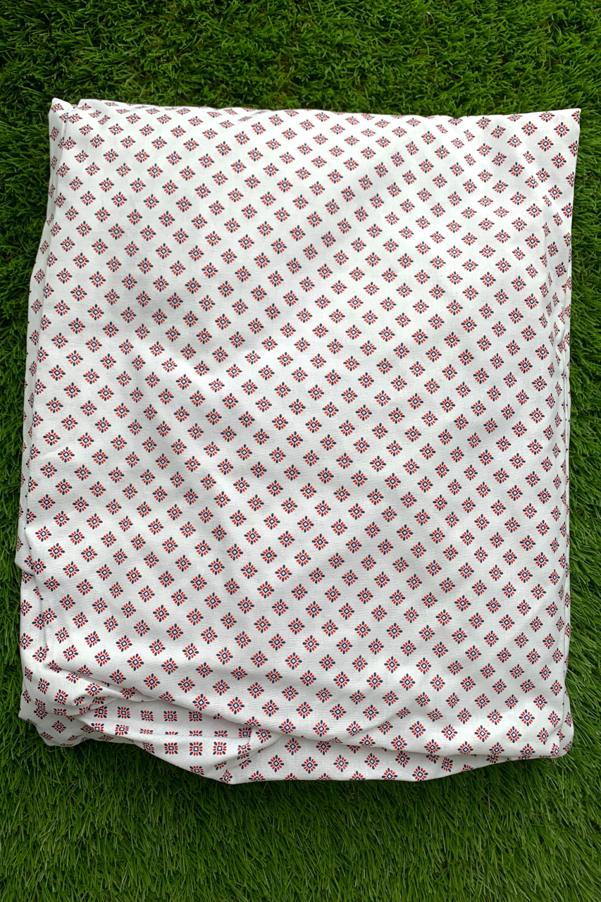 Husă de pat cu elastic din bumbac - Dr. House roșu [1]