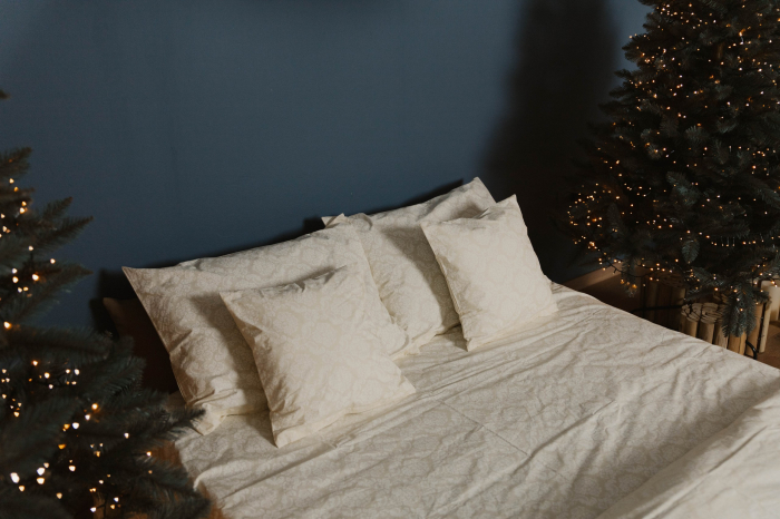 Lenjerie de pat din bumbac percale - Model Baroc Auriu [3]