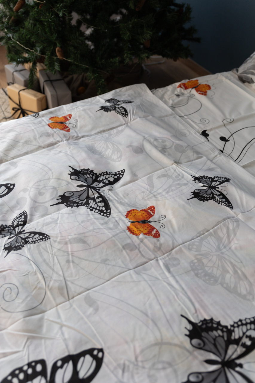 Lenjerie de pat din bumbac percale - Fluturi [5]