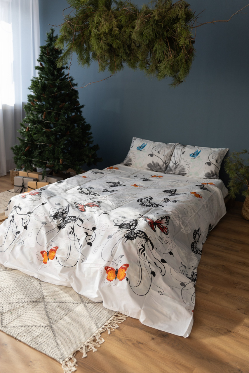 Lenjerie de pat din bumbac percale - Fluturi [4]