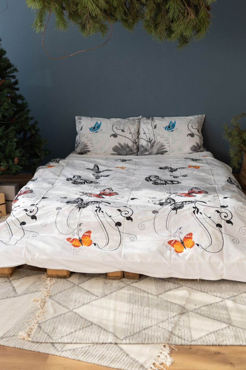 Lenjerie de pat din bumbac percale - Fluturi [2]