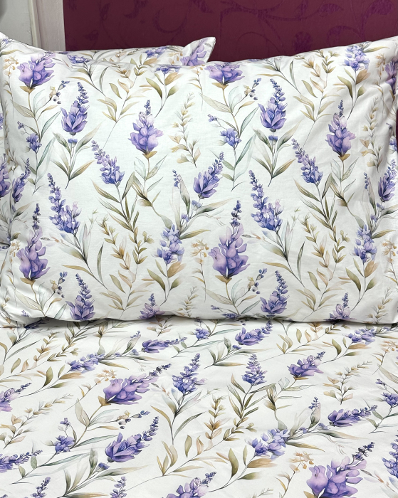 Lenjerie de pat din bumbac ranforce 100% - Elvoria [4]