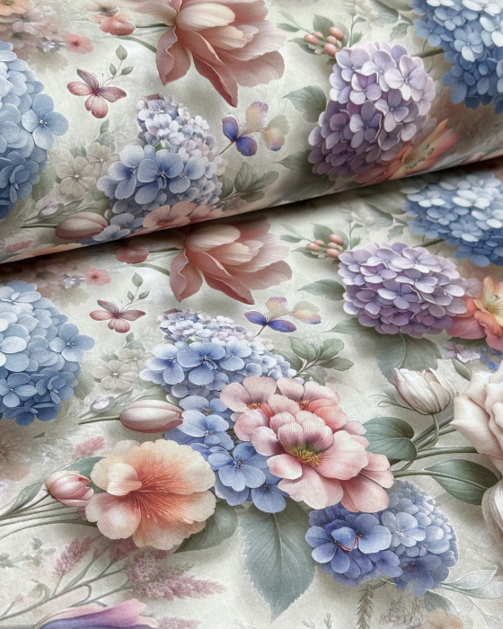 Lenjerie de pat din bumbac ranforce 100% - Hortensia [2]