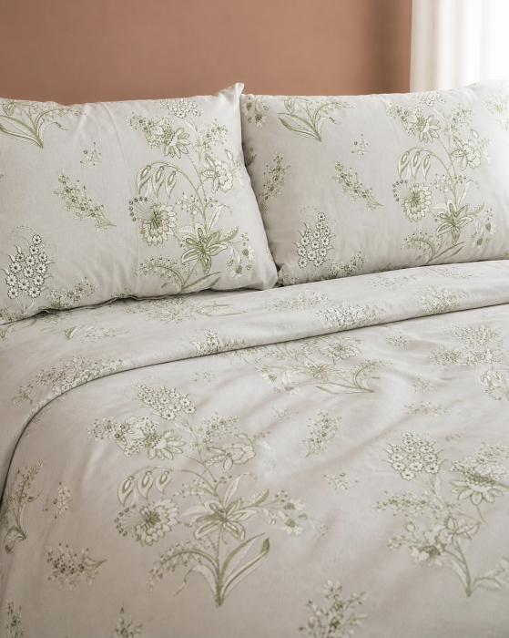 Lenjerie de pat din bumbac ranforce 100% - Margot verde [2]