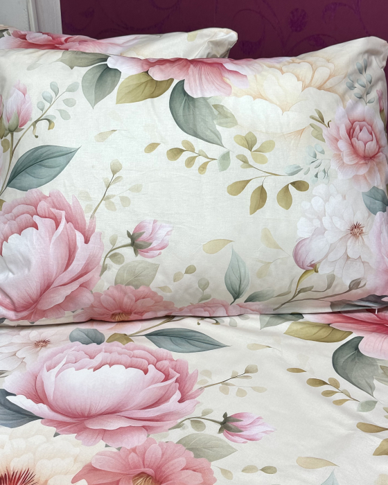 Lenjerie de pat din bumbac ranforce 100% - Melissea [4]