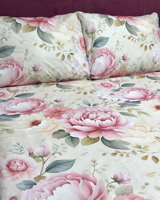 Lenjerie de pat din bumbac ranforce 100% - Melissea [2]