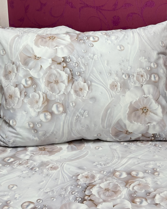 Lenjerie de pat din bumbac ranforce 100% - Perla [3]
