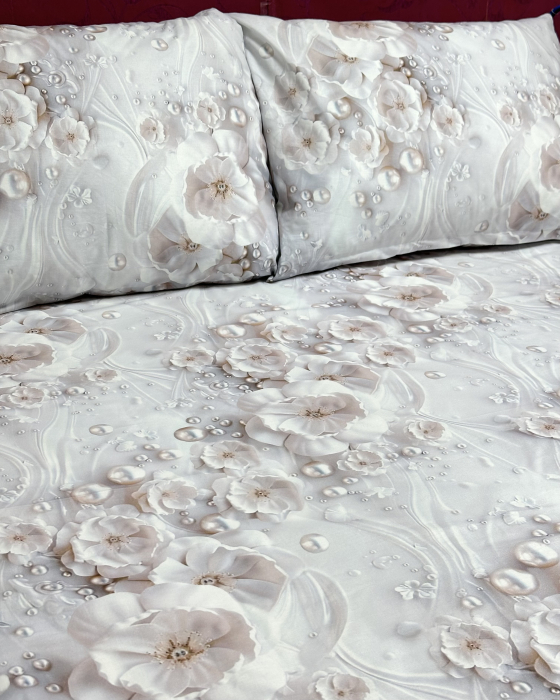 Lenjerie de pat din bumbac ranforce 100% - Perla [2]