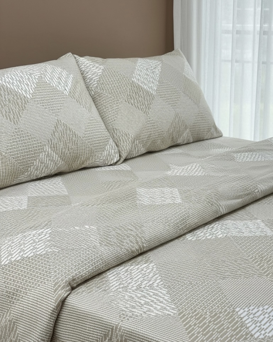 Lenjerie de pat din bumbac ranforce 100% -  Romburi [2]