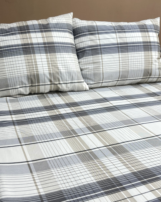 Lenjerie de pat din bumbac ranforce 100% - Carouri [2]