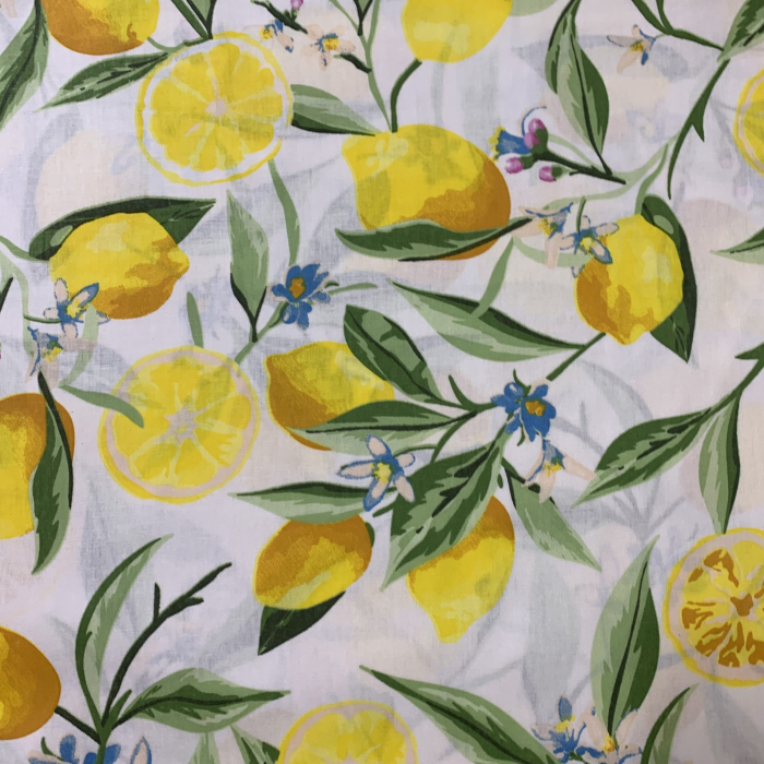 Lenjerie de pat din bumbac ranforce- Crengute cu lamai [2]