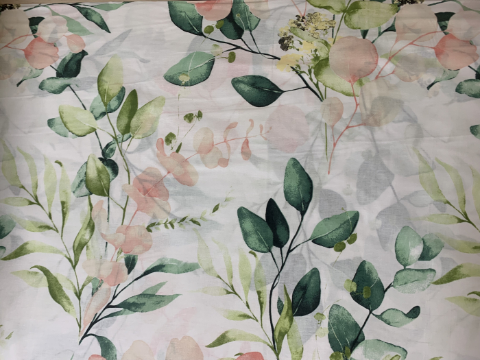 Lenjerie de pat din bbc satinat- Plante colorate [2]