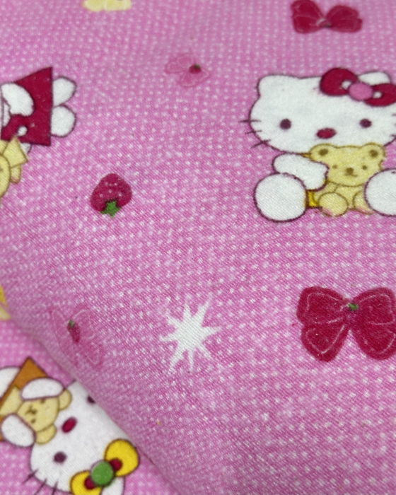 Pelincă bumbac Finet pentru Bebeluși | 0.9 x 0.9 m | Hello Kitty roz [2]