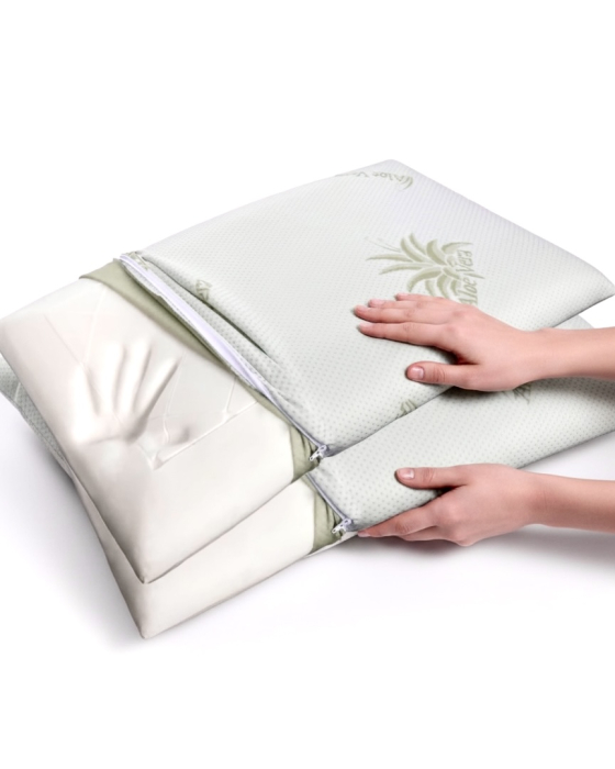 Pernă din spumă cu memorie – 40×70×10 cm, suport ergonomic [2]