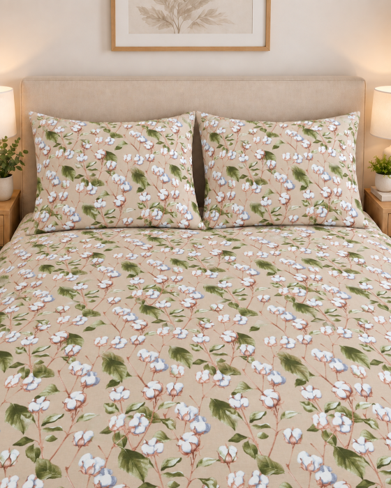 Lenjerie de pat personalizată Crenguțe bumbac din bumbac ranforce 100% [2]