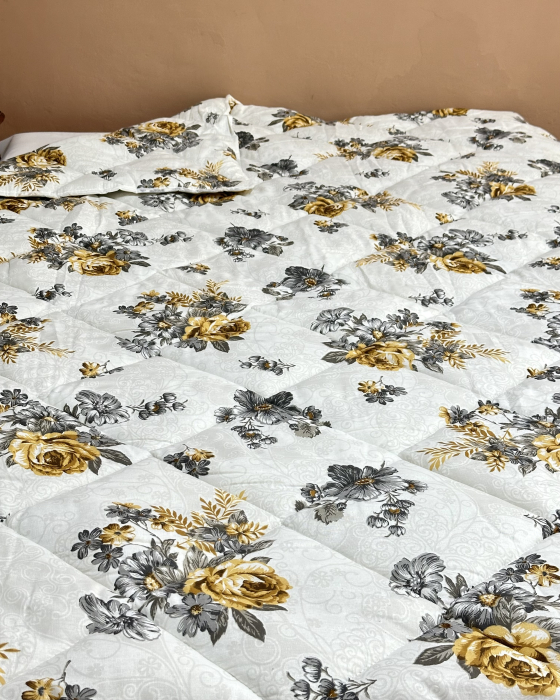 Pilotă antialergică vară| Umplutură Melană|Dos bumbac| Buchet Gri [3]