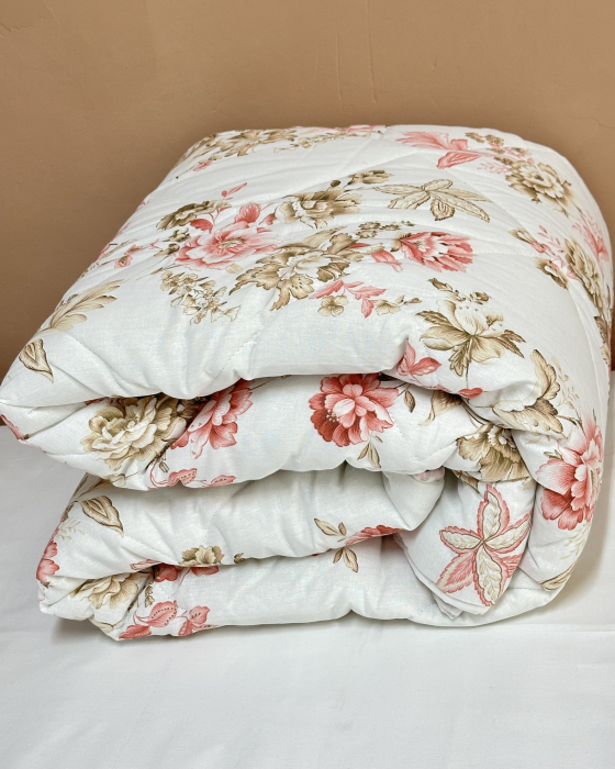 Pilotă antialergică vară| Umplutură Melană|Dos bumbac| Buchet Roz [4]