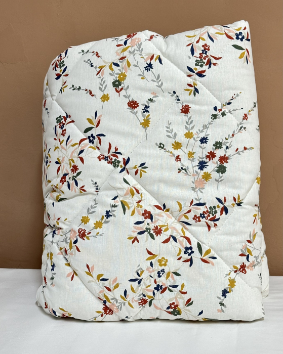 Pilotă antialergică vară| Umplutură Melană|Dos bumbac|Floricele de camp [4]