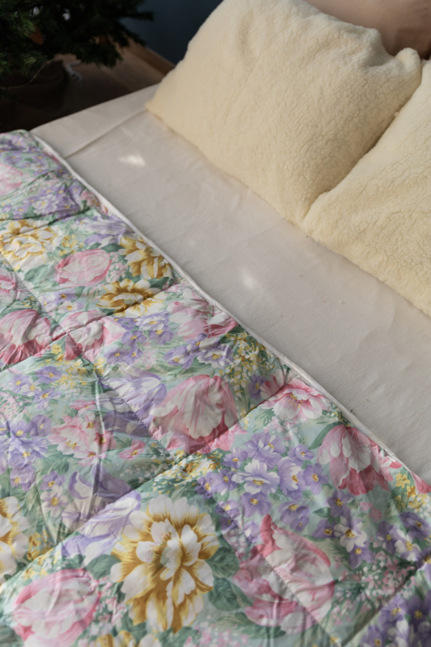 Pilotă cu 15% puf și 85% pană de Gâscă, Flori Mov [3]